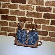 Gucci Blue Jackie 1961 Mini Cross Body Bag 637092 Size 19 x 13 x 3 cm - 1