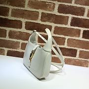 Gucci Blue Jackie 1961 Mini Cross Body Bag Rice White 637091 Size 19 x 13 x 3 cm - 3