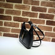 Gucci Blue Jackie 1961 Mini Cross Body Bag Black 637091 Size 19 x 13 x 3 cm - 3