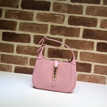 Gucci Blue Jackie 1961 Mini Cross Body Bag Light Pink 637091 Size 19 x 13 x 3 cm