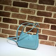 Gucci Blue Jackie 1961 Mini Cross Body Bag Light Blue 637091 Size 19 x 13 x 3 cm - 3