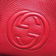 Gucci Soho Leather Chain Strap Shoulder Bag Red 387043 Size 25 x 18 x 10 cm - 2