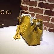 Gucci Soho Leather Chain Strap Shoulder Bag Bright Yellow 387043 Size 25 x 18 x 10 cm - 2