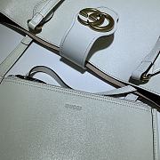 Gucci Medium Tote With Double G In White Leather 649577 Size 35 x 32 x 11 cm - 6