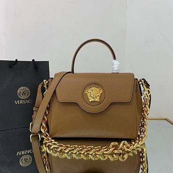 Versace Medusa Medium Golden Chain Brown 1039 Size 25 x 15 x 22 cm