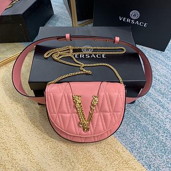 Versace Medusa Waist Bag Crossbody Pink 1002 Size 18 x 4 x 14 cm