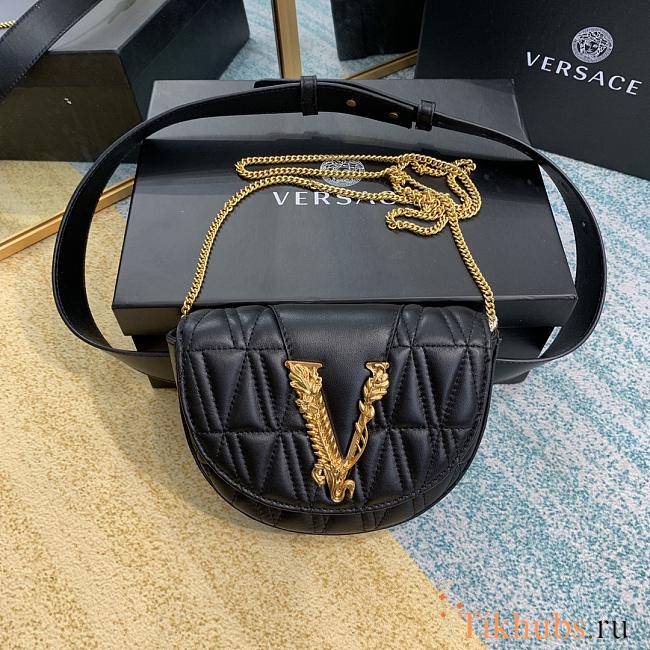 Versace Medusa Waist Bag Crossbody Black 1002 Size 18 x 4 x 14 cm - 1