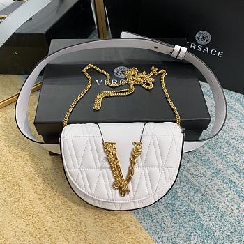 Versace Medusa Waist Bag Crossbody White 1002 Size 18 x 4 x 14 cm