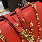 Versace Virtus Calfskin Shoulder Bag Red 2002 Size 24 x 9 x 16.5 cm - 6