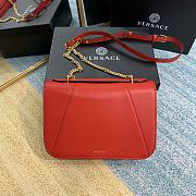 Versace Virtus Calfskin Shoulder Bag Red 2002 Size 24 x 9 x 16.5 cm - 2