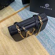 Versace Virtus Calfskin Shoulder Bag Black 2002 Size 24 x 9 x 16.5 cm - 4