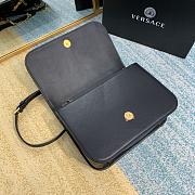 Versace Virtus Calfskin Shoulder Bag Black 2002 Size 24 x 9 x 16.5 cm - 5