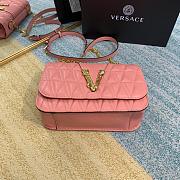 Versace Virtus Embroidered Sheepskin Pink 2002 Size 24 x 9 x 16.5 cm - 2