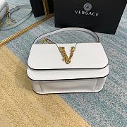 Versace Virtus Calfskin Shoulder Bag White 2002 Size 24 x 9 x 16.5 cm - 3