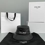 Celine Hat 60585 Sheepskin Black - 1