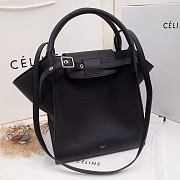 Celine Calfskin Handbag Black 183313 Size 24 x 26 x 22 cm - 3