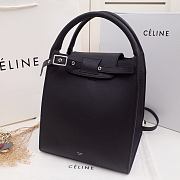 Celine Calfskin Handbag Black 183313 Size 24 x 26 x 22 cm - 2