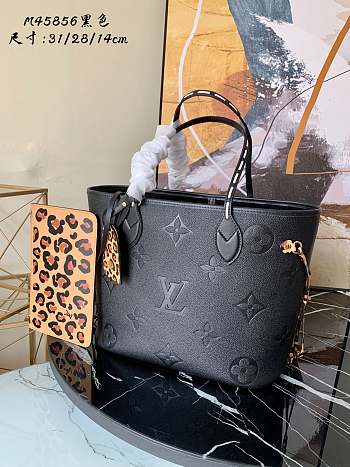 Louis Vuitton Neverfull Monogram Black M45856 Size 31 x 28 x 14 cm