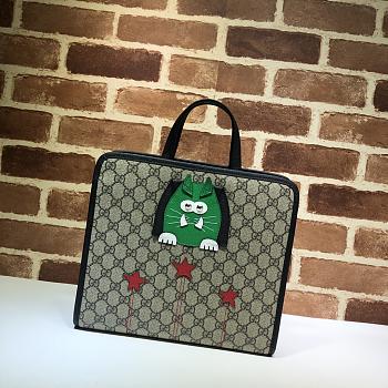 Gucci Children's GG Cat Tote Bag 645290 Size 28 x 25 x 11 cm