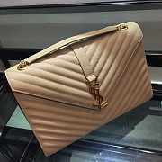 YSL Monogram College In Beige Size 31 x 21 x 8 cm - 4