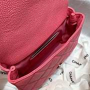 Chanel Flap Bag Caviar Leather Pink Size 17cm  - 2