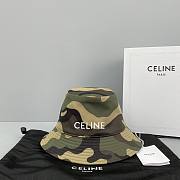 Celine Hat 60585 Camouflage Green - 1