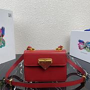 Prada Messenger Bag Red 1BD270 Size 20 x 14 x 7 cm - 1