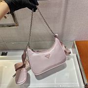 Prada Nylon Hobo Hand-Carried/Underarm Bag Light Pink 1BH204 Size 22 x 12 x 6 cm - 4