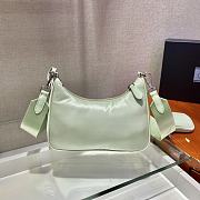 Prada Nylon Hobo Hand-Carried/Underarm Bag Light Green 1BH204 Size 22 x 12 x 6 cm - 4