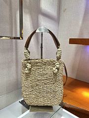 Prada Straw Woven Bag 1BG327 Size 23 x 26 x 5 cm - 4