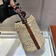 Prada Bucket Straw Bag 1BC128 Size 25 x 23 x 17 cm - 5