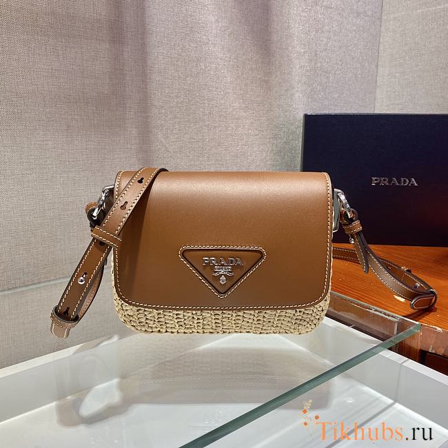 Prada Straw Bag 1BD243 Size 20 x 15 x 6.5 cm - 1