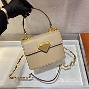 Prada Handbag Beige 1BD021 Size 20 x 17 x 8.5 cm - 5