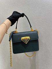Prada Handbag Dark Green 1BD021 Size 20 x 17 x 8.5 cm - 5