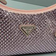 Prada Hobo Underarm Bag Pink 6641 Size 22 x 12 x 6 cm - 2