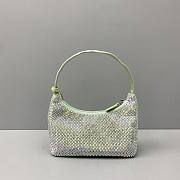 Prada Hobo Underarm Bag Green 6641 Size 22 x 12 x 6 cm - 4