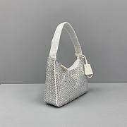 Prada Hobo Underarm Bag White 6641 Size 22 x 12 x 6 cm - 6