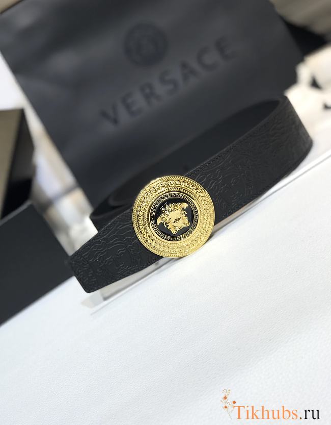 Versace Golden Belt Size 38 MM Head Buckle - 1