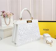 Fendi Handbag White F516 Size 33 cm - 3