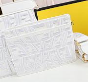 Fendi Handbag White F516 Size 33 cm - 6