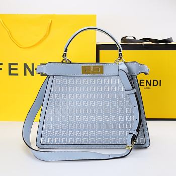 Fendi Peekaboo Blue Size 33 x 12 x 24 cm