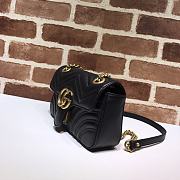 Gucci Shoulder GG Marmont Mini Black 446744 23 x 13 x 6 cm - 4