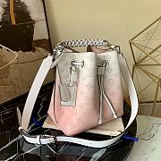 LV Muria Mahina Leather Pink/White M55800 Size 25x25x20 cm - 4