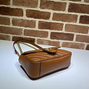 Gucci Shoulder GG Marmont Mini Brown 446744 23 x 13 x 6 cm - 5