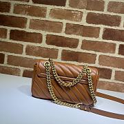 Gucci Shoulder GG Marmont Mini Brown 446744 23 x 13 x 6 cm - 4