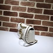 Gucci Shoulder GG Marmont Mini White 446744 23 x 13 x 6 cm - 4