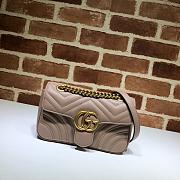 Gucci Shoulder GG Marmont Mini Milk Tea 446744 23 x 13 x 6 cm - 1