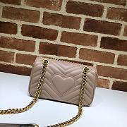 Gucci Shoulder GG Marmont Mini Milk Tea 446744 23 x 13 x 6 cm - 2