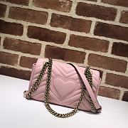 Gucci Shoulder GG Marmont Mini Light Pink 446744 23 x 13 x 6 cm - 6