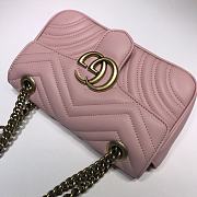 Gucci Shoulder GG Marmont Mini Light Pink 446744 23 x 13 x 6 cm - 4